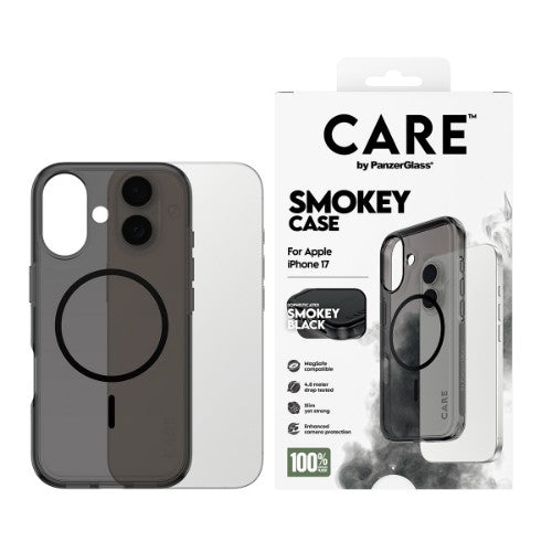 PanzerGlass CARE by ® Flagship Case Urban Explorer Smokey w. Black MagSafe iPhone 17