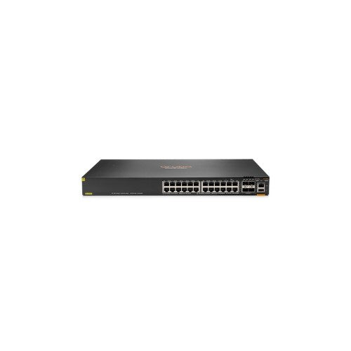 HPE Aruba Networking CX 6300F 24-port 1GbE Class 4 PoE and 4-port SFP56 Switch