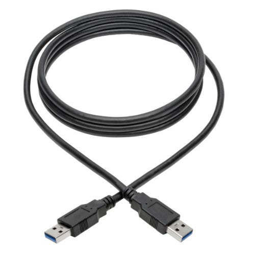 Tripp Lite U325-006 USB 3.0 SuperSpeed A to A Cable for USB 3.0 All-in-One Keystone/Panel Mount Couplers (M/M), Black, 6 ft. (1.8 m)