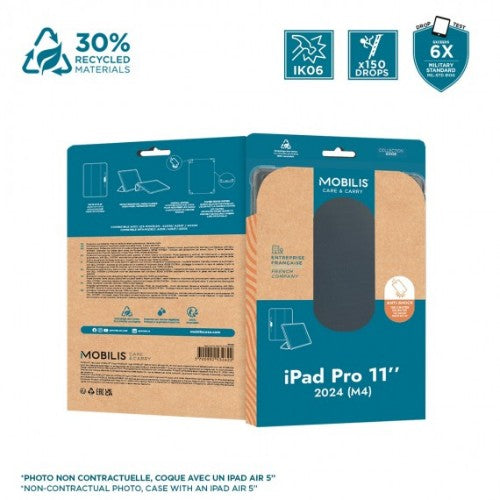 Mobilis 060018 tablet case 27.9 cm (11") Folio Black, Transparent