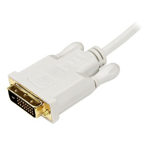 StarTech.com 10 ft Mini DisplayPort to DVI Adapter Converter Cable – Mini DP to DVI 1920x1200 - White