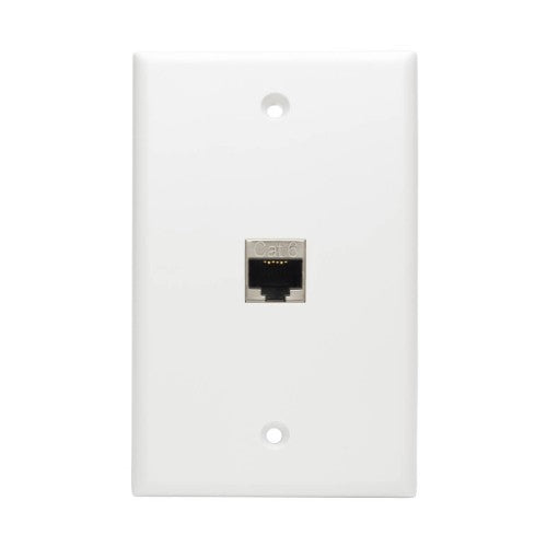 Tripp Lite N235-001-SH-D Cat6 Straight-Through Modular Shielded In-Line Snap-In Coupler with 90-Degree Down-Angled Port (RJ45 F/F)