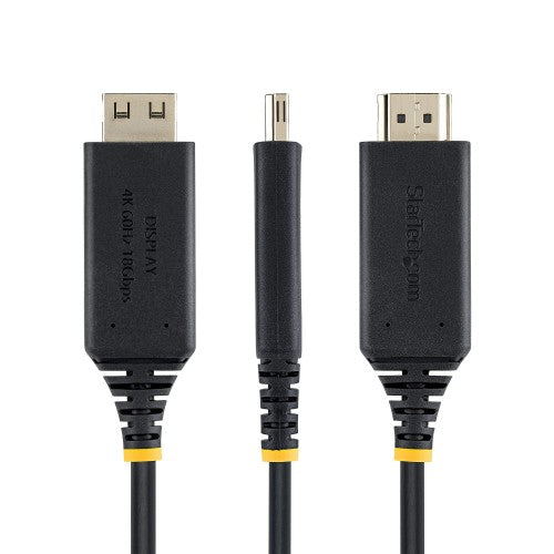 StarTech.com 3m USB-C to HDMI Adapter Cable, Gripping HDMI Connector, 4K 60Hz, Thunderbolt Compatible, HDR, Uni-Directional Cord for MacBook, Dell, HP, Lenovo