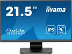 iiyama ProLite 21.5” PCAP 10pt touchscreen monitor featuring IPS panel technology, Edge-to-Edge glass design and anti fingerprint coating