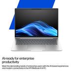 HP EliteBook 6 G1a AI PC AMD Ryzen™ AI 7 250 Laptop 35.6 cm (14") WUXGA 16 GB DDR5-SDRAM 512 GB SSD Wi-Fi 7 (802.11be) Windows 11 Pro Silver