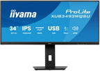 iiyama ProLite 34” IPS ultra-wide flat screen with PiP, PBP and height adjustable stand