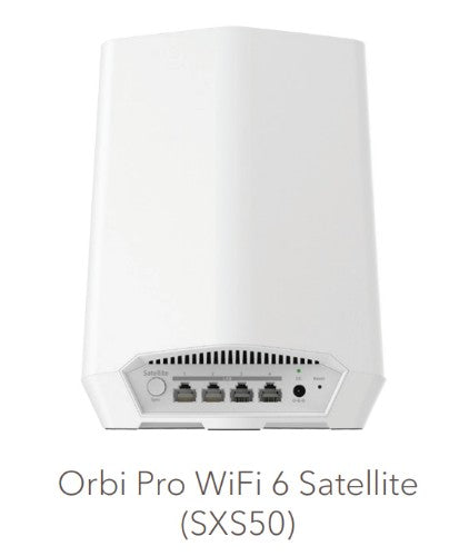 NETGEAR Orbi Pro WiFi 6 AX5400 Tri-band Mesh System satellite