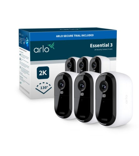 Arlo Essential 3 2K Security Camera 3-cam