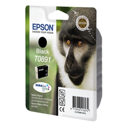 Epson C13T08914011/T0891 Ink cartridge black, 170 pages ISO/IEC 24711 5.8ml for Epson Stylus S 20/SX 115/SX 415