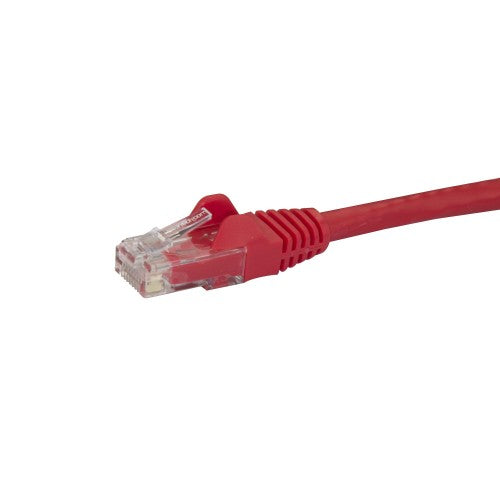 StarTech.com 75ft CAT6 Ethernet Cable - Red CAT 6 Gigabit Ethernet Wire -250MHz 100W PoE RJ45 UTP Network/Patch Cord Snagless w/Strain Relief Individually Tested
