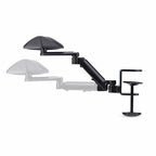 StarTech.com Adjustable Arm Rest for Office Desk, Ergonomic Arm/Elbow Support, 360-Degree Rotation, Clamp-On/No Drill Installation, Black