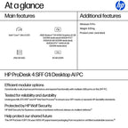 HP ProDesk 4 SFF G1i AI PC Intel Core Ultra 5 225 16 GB DDR5-SDRAM 256 GB SSD Windows 11 Pro Black