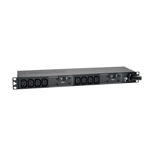 Tripp Lite PDUH32HV 7.7kW Single-Phase 200-240V Basic PDU, 10 C13 Outlets, IEC 309 32A Blue Input, 3.6 m Cord, 1U Rack-Mount