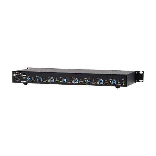 Tripp Lite B024-H4U08 8-Port 4K HDMI/USB KVM Switch - 4K 60 Hz Video/Audio, USB Peripheral Sharing, 1U Rack-Mount