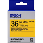 Epson C53S657005/LK-7YBP DirectLabel-etikettes black on yellow 36mm x 9m for Epson LabelWorks 4-36mm
