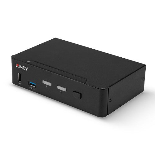 Lindy 2 Port DisplayPort 1.4, USB 3.0 and Audio KVM Switch
