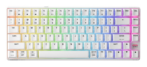 CHERRY XTRFY K33 Compact Wireless keyboard Gaming USB + RF Wireless + Bluetooth QWERTY US English White