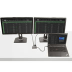 StarTech.com USB C Video Adapter, USB C to HDMI DVI VGA Adapter, Up to 4K 60Hz, Aluminum, Multiport Video Display Adapter, Thunderbolt 3 / 4 Compatible, USB Type C Travel Adapter