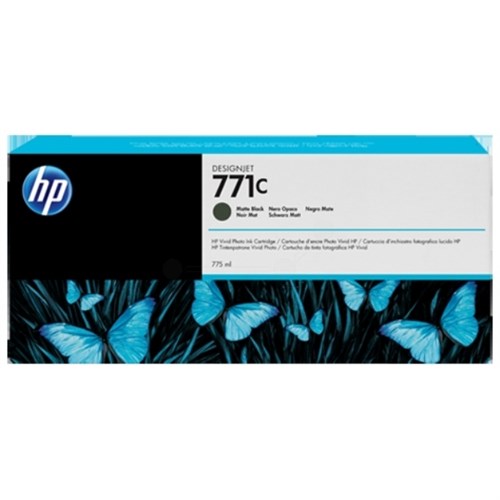 HP B6Y07A/771C Ink cartridge black matt 775ml for HP DesignJet Z 6200
