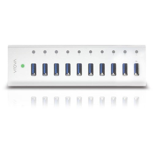 ALOGIC 10 Port USB Hub with USB Charging -Includes Power Adapter - Prime Series