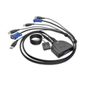 Tripp Lite B032-VU2 2-Port USB/VGA Cable KVM Switch with Cables and USB Peripheral Sharing