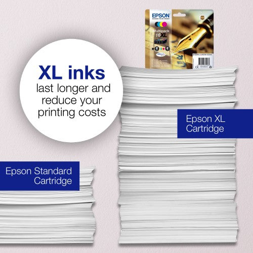 Epson C13T16324012/16XL Ink cartridge cyan high-capacity XL, 450 pages 6.5ml for Epson WF 2010/2660/2750