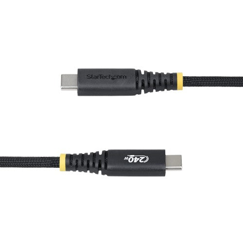 StarTech.com 6ft (2m) USB-C Charging Cable, Durable and Ultra-Flexible, 240W (5A) PD EPR, USB 2.0 Laptop Charger Cable, USB-IF Certified, Rugged USB-C Charging Cord