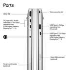 HP EliteBook 8 G2i 14 inch Notebook Next Gen AI PC Copilot+ PC Intel Core Ultra 5 325 Laptop 35.6 cm (14") WUXGA 32 GB DDR5-SDRAM 256 GB SSD Wi-Fi 7 (802.11be) Windows 11 Pro Silver