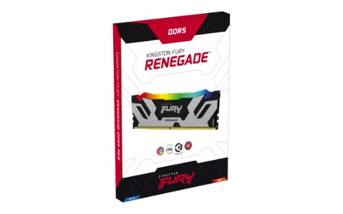 Kingston Technology FURY 48GB 8000MT/s DDR5 CL38 DIMM (Kit of 2) Renegade RGB Silver