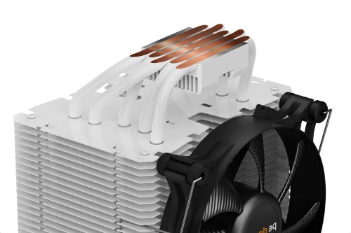 be quiet! Shadow Rock 3 White CPU Cooler, Single 120mm PWM Fan, For Intel Socket: 1700/1200 / 2066 / 1150 / 1151 / 1155 / 2011(-3) Square ILM, For AMD Socket: AM4 / AM3(+), 190W TDP, 163mm Height