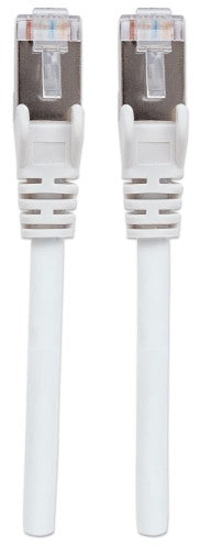 Intellinet Network Patch Cable, Cat6, 1m, White, Copper, S/FTP, LSOH / LSZH, PVC, RJ45, Gold Plated Contacts, Snagless, Booted, Lifetime Warranty