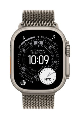 Apple 49mm Natural Titanium Milanese Loop - Medium