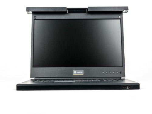 Vertiv Avocent LRA185KMM-001 rack console 48.3 cm (19") 1366 x 768 pixels Plastic, Steel Black 1U