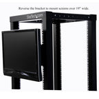 StarTech.com 4U Universal VESA LCD Monitor Mounting Bracket for 19-inch Rack or Cabinet - TAA Compliant - Cold-Pressed Steel Bracket