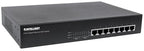 Intellinet 8-Port Gigabit Ethernet PoE+ Switch, 8 x PoE ports, IEEE 802.3at/af Power-over-Ethernet (PoE+/PoE), Endspan, Desktop (UK power cord)