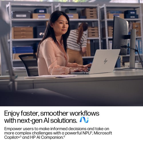 HP EliteBook 6 G1q Next Gen AI PC Wolf Pro Security Edition Copilot+ PC Qualcomm Snapdragon X1-26-100 Laptop 35.6 cm (14") WUXGA 16 GB LPDDR5x-SDRAM 512 GB SSD Wi-Fi 7 (802.11be) Windows 11 Pro Silver