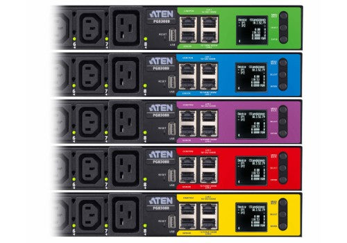 ATEN 32A 8-Outlet 1U Outlet Metered & Switched PDU + Free Eco PDU Manager Software