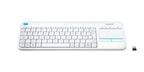 Logitech Wireless Touch K400 Plus keyboard Home RF Wireless Swiss White