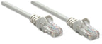 Intellinet Network Patch Cable, Cat5e, 5m, Grey, CCA, U/UTP, PVC, RJ45, Gold Plated Contacts, Snagless, Booted, Lifetime Warranty