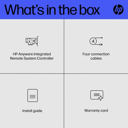 HP Integrated Remote System Controller interface cards/adapter Mini DisplayPort, USB 3.2 Gen 1 (3.1 Gen 1), RJ-45