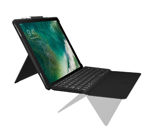 Logitech SLIM COMBO with detachable keyboard and Smart Connector for iPad Pro 12.9 inch (1st and 2nd generation) German Black