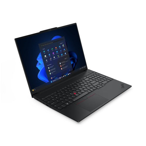 Lenovo ThinkPad E16 Gen 3 (Intel) Copilot+ PC Intel Core Ultra 5 226V Laptop 40.6 cm (16") WUXGA 16 GB LPDDR5x-SDRAM 512 GB SSD Wi-Fi 6E (802.11ax) Windows 11 Pro UK English Black