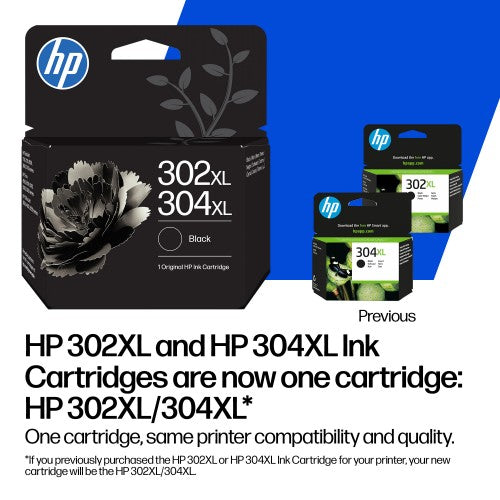 HP B7RT9AE/302XL/304XL Printhead cartridge black high-capacity, 300 pages ISO/IEC 24711 for HP DeskJet 1110/2130/2620/3720/OfficeJet 5200