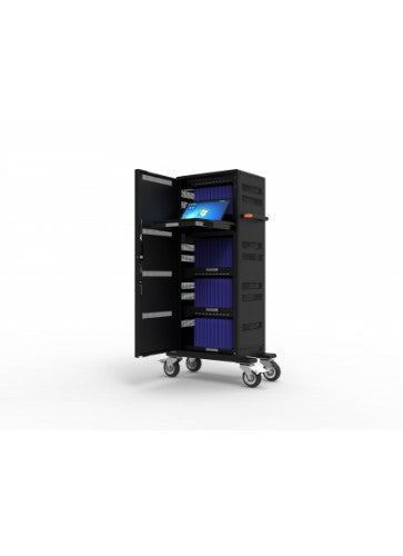 Port Designs 901965 portable device management cart/cabinet Portable device management cabinet Black