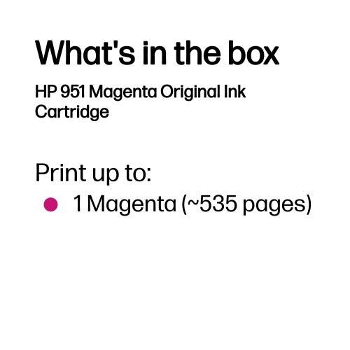 HP CN051AE/951 Ink cartridge magenta, 700 pages ISO/IEC 24711 8ml for HP OfficeJet Pro 8100/8610/8620