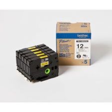 Brother HGE-631V5 DirectLabel black on yellow Laminat 12mm x 8m Pack=5 for P-Touch RL 700 S/ 9500 PC/ 9700 PC/ 9800 PCN
