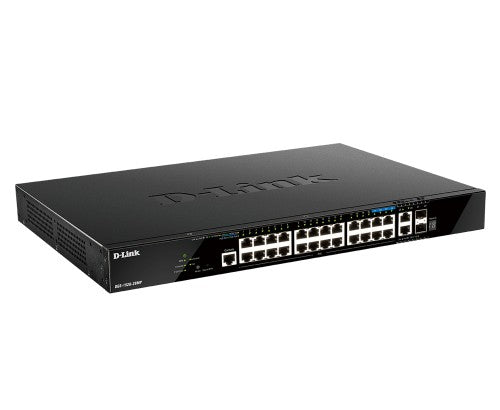 D-Link DGS-1520-28MP/E network switch Managed L3 Gigabit Ethernet (10/100/1000) Power over Ethernet (PoE) 1U Black