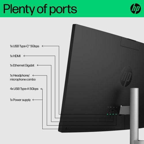 HP All-in-One 24-cr0046na Intel® Core™ i5 i5-1335U 60.5 cm (23.8") 1920 x 1080 pixels All-in-One PC 8 GB DDR4-SDRAM 1 TB SSD Windows 11 Home Wi-Fi 6 (802.11ax) White
