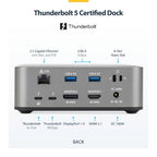 StarTech.com Thunderbolt 5 Universal Docking Station, Multi-Display Hub, 8K 60Hz or 4K 144Hz, 120Gbps Bandwidth Boost, 140W PD, 30W Phone Charging, USB 10Gbps, 2.5G LAN