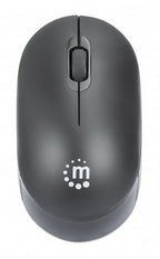 Manhattan Performance III Wireless Mouse, Black, 1000dpi, 2.4Ghz (up to 10m), USB, Optical, Ambidextrous, Three Button with Scroll Wheel, USB nano receiver, AA battery (not included), Low friction base, Three Year Warranty